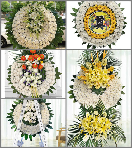 四川成都双流区白沙镇茅香村花圈速递